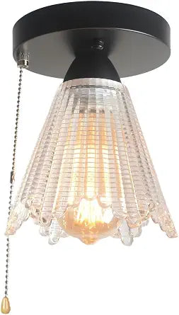 Pull String Ceiling Light for Stairwell Kitchen Bedroom Hotel 1-Light E26