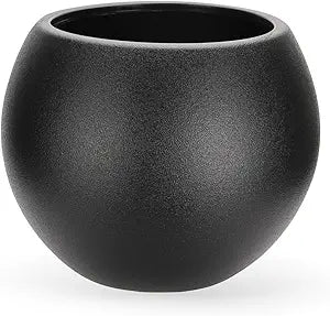 Large Round Planter,Planters for Indoor Plants & Outdoor,Durable Plastic Material Sphere Planter with Drainage Hole & Rubber Plug Weather Resistant,Plant Pot