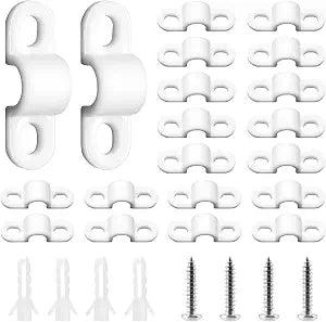 BokWin Wire Shelf Back Wall Clip, 24 Sets