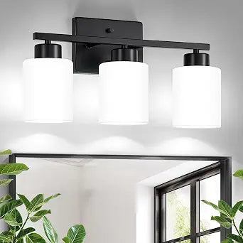 Black Bathroom Light Fixtures Vanity Lighting Over Mirror