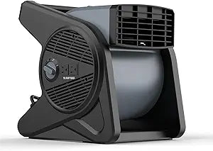 shinic High Velocity Fan 15" 375 CFM 3-Speed Utility Fans Air Mover Blower Fan with 270┬░ Pivot Carpet Dryer Floor Fan with 2 Outlets Portable Industrial Fans for Job Site Home Garage Work shop, Grey