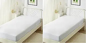 Amazon Basics Zippered Mattress Encasement - Waterproof, Twin (Pack of 2)