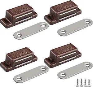 Cabinet Magnetic Catch FNFAI 4 Pack Brown Cabinet Door Magnetic Latch