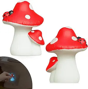 NEEXAN Glow in the Dark Mushroom Beetle Toilet Bolt Covers, 2 Pack