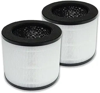 PUREBURG Replacement Filters Compatible with BLACK and DECKER BAPT01 & BAPT02 Air Purifiers AF1, Pack of 2, H13 True HEPA Activated carbon 2-in-1 3-Stage Filtration