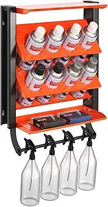 TORACK Spray Paint Can Holder Wall Mount, Heavy Duty Metal Spray Can Holder for Garage, Paint Can Storage Rack for Shop, Holds Up to 100 lbs