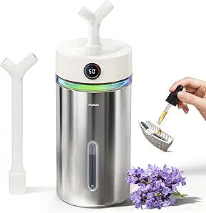 Feekaa Stainless Steel Humidifier Dishwasher Safe, 6L/1.6Gal Cool Mist Humidifiers for Bedroom, Easy to Clean Humidifier Large Room with Diffuser, Humidifiers for Baby Nursery Living Room Office Plant