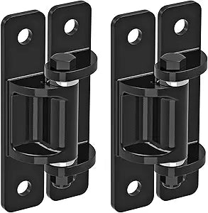 Heavy Duty Gate Hinges, 2-Pack Steel Hinges with Spacer Bearing & Electronic Coated, Removable Bolts for Swing Doors, Driveways & Farm Gates
