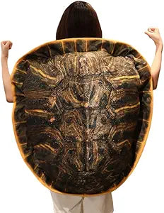 Wearable Turtle Shell Pillow Giant Tortoise Plush Pillow Sea Turtle Stuffed Animal Costume Funny Dress Up Creative Gifts 39inch