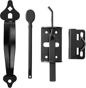 Thumb Latch, Cast Iron Gate Latch Set, Black