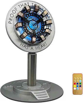 Moonacy Arc Reactor Night Light, Rechargeable Superhero Lamp, Gifts