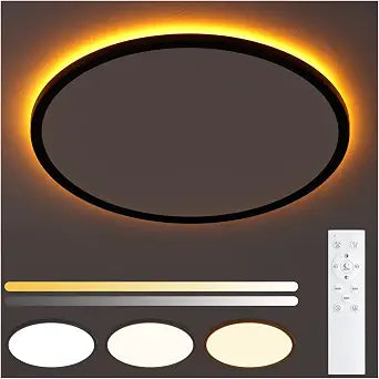 15 inch Flush Mount LED Ceiling Light with Night Light, 36W 3600LM