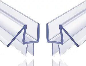 2-Pack Butecare Frameless Shower Door Bottom Seal for Glass Doors  Stop Shower Leaks and Create a Water Barrier (3/8 x 39)