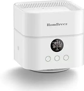 Air Purifier and Humidifier Combo for Bedroom, Covers Up to 200ft┬▓, H13 True HEPA Filter, 400ML Water Tank, Quiet Cool Mist Top Fill Essential Oil Diffuser for Baby, Pet Room, White
