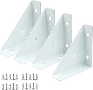Triangle Shelf Bracket 63mm x 63mm, 4 Pcs, White