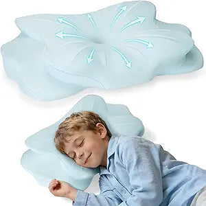2026 New Toddler Pillow, Kids Cervical Pillow for Neck and Shoulder, Cooling Orthopedic Memory Foam Pillow,Ergonomic Neck Support Pillow for Side,Back and Stomach Sleepers,Odorless Aged 3-10 Years Old