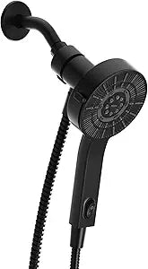 Moen Matte Black Handheld That Saves Hot Water with Eco-Performance and Magnetic Docking System, 230H2EPBL