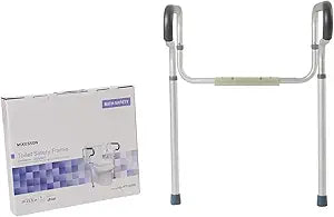 McKesson Toilet Safety Frame and Rail, Aluminum, Adjustable, 300 lbs Weight Capacity, 1 Count