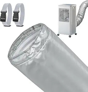 Portable AC Hose Insulation Sleeve 59 Inch Long, 3 Layers Waterproof Air Conditioner Hose Cover Wrap for 5" & 5.9" Diameter Exhaust Vent Duct, One-Step