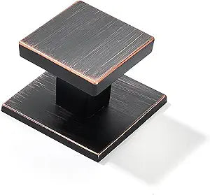 khtumeware 10-Pack 1-1/2 Square Heavy Duty Solid Oil Rubbed Bronze zinc backplates for Cabinet knobs Suitable for Dressers,Drawers and Kitchen Hardware