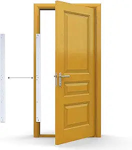 Armor Concepts FIX-A-JAMB 40" Exterior Door Jamb Repair Kit  Door Frame Reinforcement, Heavy-Duty 18-Gauge Galvanized Steel, for Any Door with a Lock, White