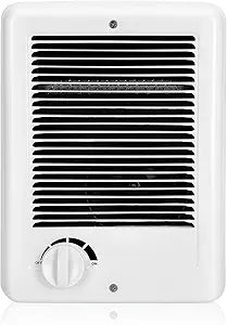 New Upgrade CSC151TW Electric Wall Heater - Fast & Efficient Heating with Built-in Thermostat, 1500W/120V, 5120 BTU, Complete Unit, White (White)