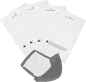120 Count Waste Drawer Liners Bags Compatible with All Litter Box Robot Models, 9-11 Gallons Litter Box Liners