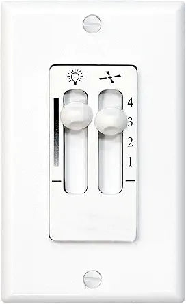 Progress Lighting Ceiling Fan Speed and Lighting Control, AirPro Collection, Indoor, P2630-30, White