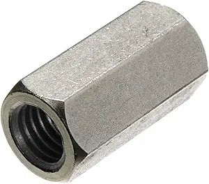 M6-1.00 x 18mm (10mm AF) Hex Coupling Nuts / 18-8 Stainless Steel (Quantity: True