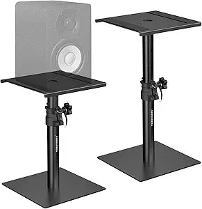 Vondynote Set of 2 Desktop Studio Monitor Speaker Stands Bookshelf Speaker Stands