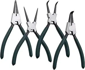 4pcs 7in Snap Ring Pliers, 5/64in Tips