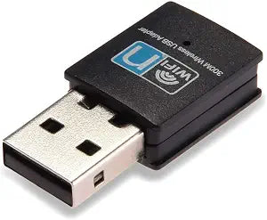 300Mbps USB WiFi Adapter, LOTEKOO Wireless LAN Network Card Adapter WiFi Dongle for Desktop Laptop PC Windows 10 8 7 XP MAC OS (Plug-and-Play for Windows10)