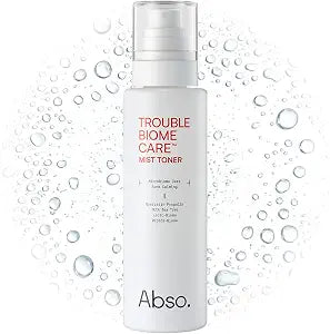 Abso Trouble BIOME Care Mist Toner, Touchless Facial Balance Spray for Breakout Control & Redness Relief, Sebum Reducing Face Mist for Blemish-Prone Skin, Korean Skincare, 6.76 fl oz / 200ml