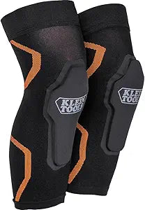Klein Tools 60622 Knee Pad Compression Sleeve, Knee Support for Construction, Workers and Athletes, Black, S/M