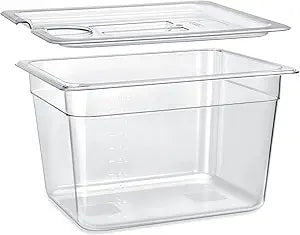 HOMENOTE Sous Vide Container 12 Quart With Lid,BPA Free Complete Accessories For Anova and Most Sous Vide Cookers,Anova Container Kit