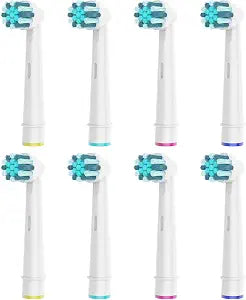 8pcs Kids Replacement Heads Compatible with Braun Oral B Kids Electric Toothbrush, Ultra Soft Bristles