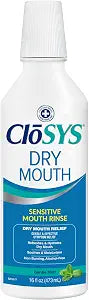 CloSYS Dry Mouth Mouthwash Rinse, 16oz, Mild Mint Flavor
