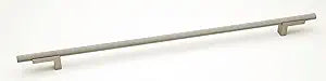 Alno A2903-14-MN Alno A2903-14 Vita Bella 14" Center to Center Modern Knurled Bar Large Cabinet Handle Pull with"L" Posts