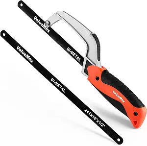 ValueMax Mini Hack Saw with Extra 1 Piece Bi-Metal 10 Inch Blade