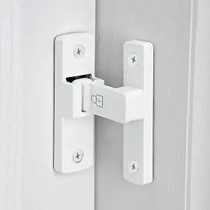 White 90 Degree Barn Door Lock Right Angle Door Lock Latch