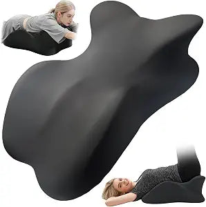 Large Size Memory Foam Ergonomic Pillow  Prone Support Orthopedic Firm Pillow for Sleeping, Reading & Back Relief with Removable Cover Body Pillow Suppurt Weights Over 260 Pounds