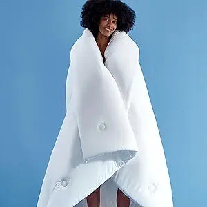 Marshmallow Cloud Comforter King, Ultra Fluffy Double-Stuffed Down Alternative Duvet Insert, Temperature-Regulating All Season Comforter, Lightweight Soft Luxury Cooling Bedding Cloud Quilt, White