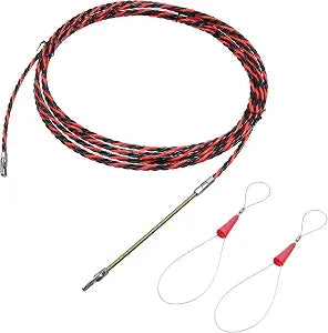 0.26"/6.5mm Fish Tape Cable Puller Kit, 5M