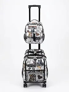Airline Approved Pet Carrier with Wheels  6 Removable 360 Spinner Wheels, Telescopic Handle with Phone Holder, Expandable Ventilated Cat & Dog Travel Carrier