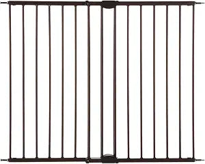 MyPet Windsor Walk Thru Pet Gate: 28.68" - 47.85" Wide Dog Gate. Hardware Mount, Dog Gates for The House, Cat Gate for Doorway. 31" Tall, Matte Bronze