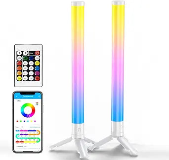 TJOY 360 RGB Light Bars, Gaming Lights for Desk, Music Sync Remote Control