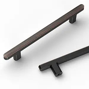 10 Pack 5 Inch(128mm) Oil Rubbed Bronze Cabinet Pulls Kitchen Cabinet Handles Bronze Cabinet Handles Drawer Pulls for Cupboard Bathroom