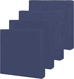 Easy-Going Waterproof Patio Cushion Covers ONLY Cover 27x25x5 inch 4 Pack Replacement Non-Slip Outdoor Seat Cushion Slipcover with Zipper. Navy