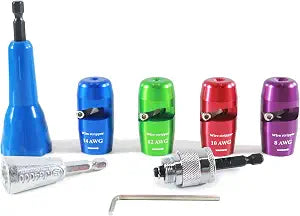 Wire Twister Tool for Drill, 8/10/12/14 AWG Gauge Electric Wire Stripper, Wire Twister Tool for Drill, Wire Stripper Tool for Drill, 2025 Upgrade Improve Work Efficiency 20 Times