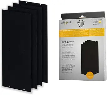 Whirlpool 817800 Genuine Charcoal Pre-Filter Fit WPT80 Large 4 Pack